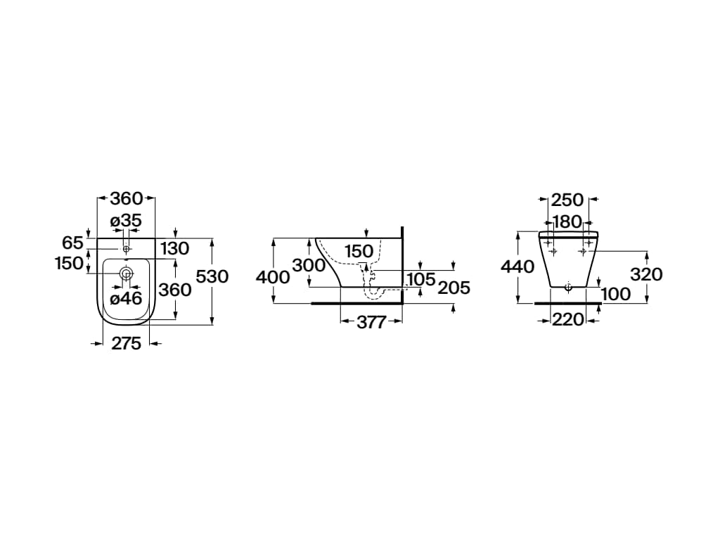 Біде підвісне Optic A357V15000 Roca - Зображення 193076452-7f27e.jpg