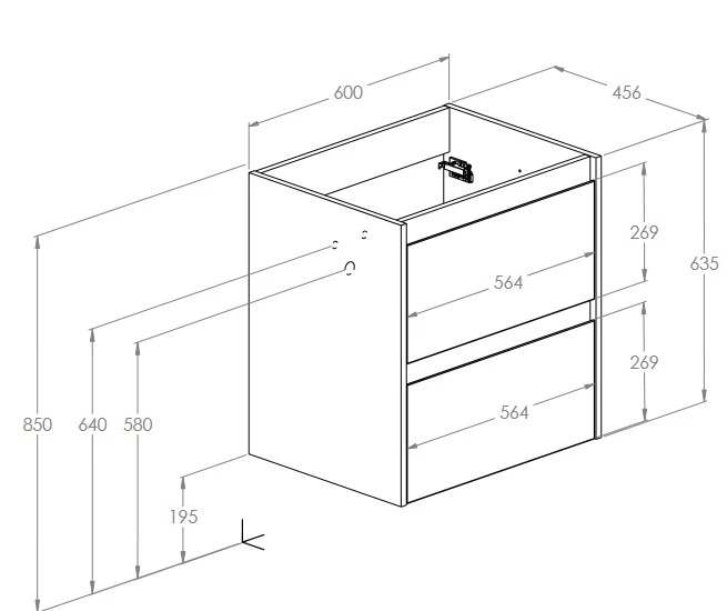 Шафка під умивальник Claudia 600 White Glossy A857794806 Roca - Зображення 193076455-86f2f.jpg