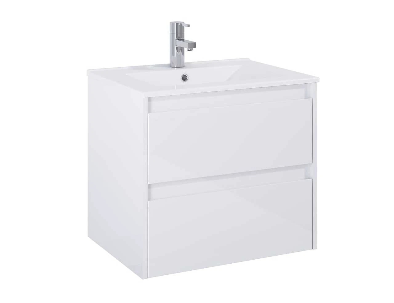 Шафка під умивальник Claudia 600 White Glossy A857794806 Roca - Зображення