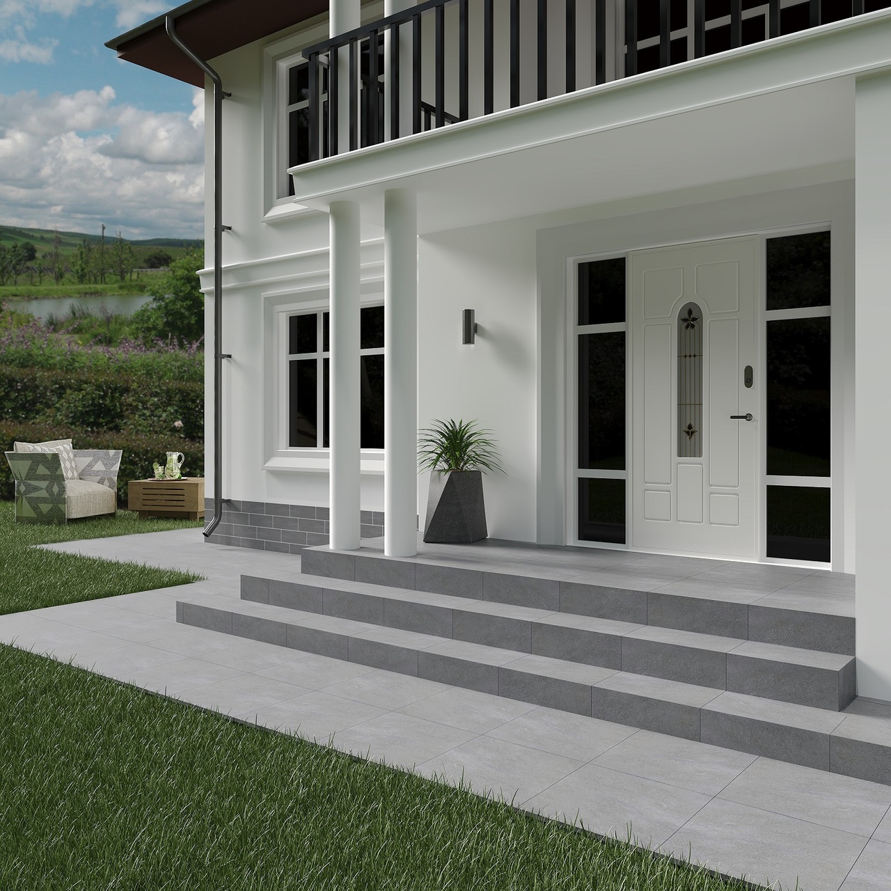 Плитка керамогранітна U102 Grys SZKL MAT 603x603 Paradyz - Зображення 1930956-c0068.jpg