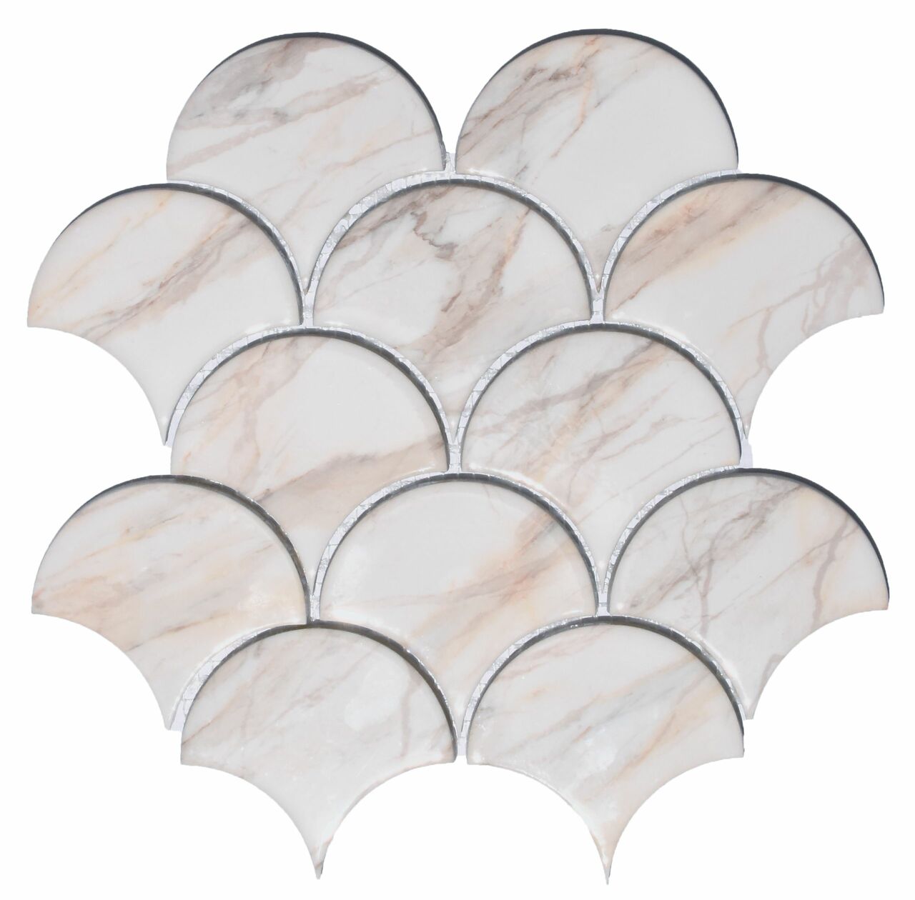 Мозаїка SCP 6053 SCALES 275x285x9 Котто Кераміка - Зображення