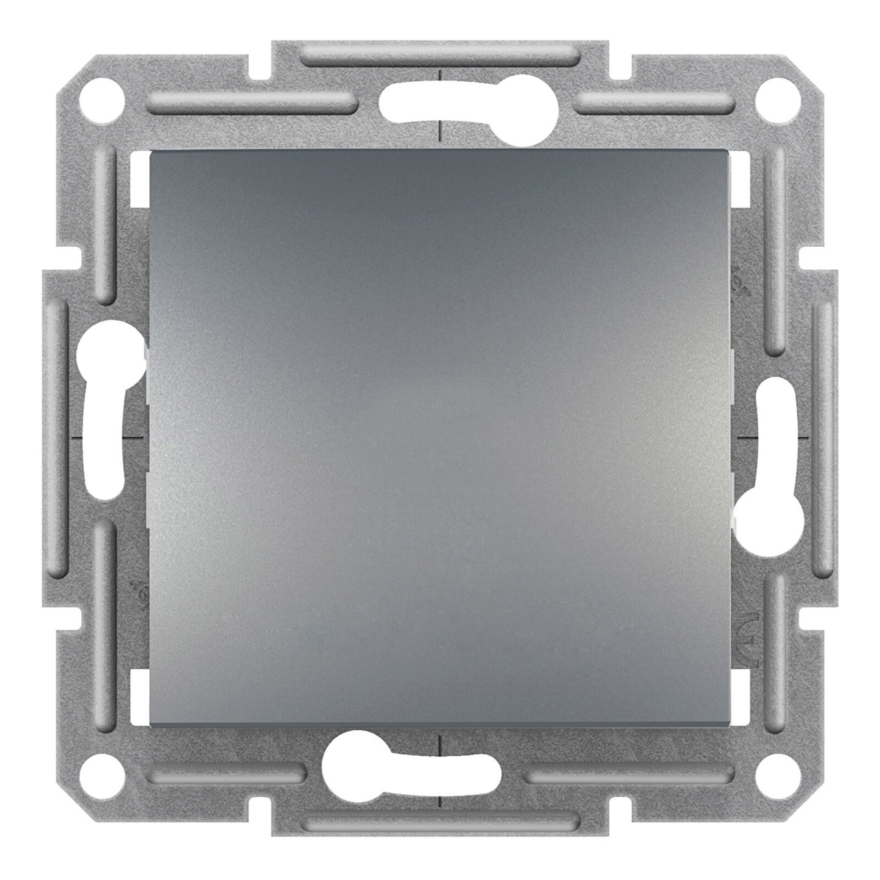 Переключатель 1-клавишный Сталь ASFORA (EPH0400162), Schneider Electric - Зображення