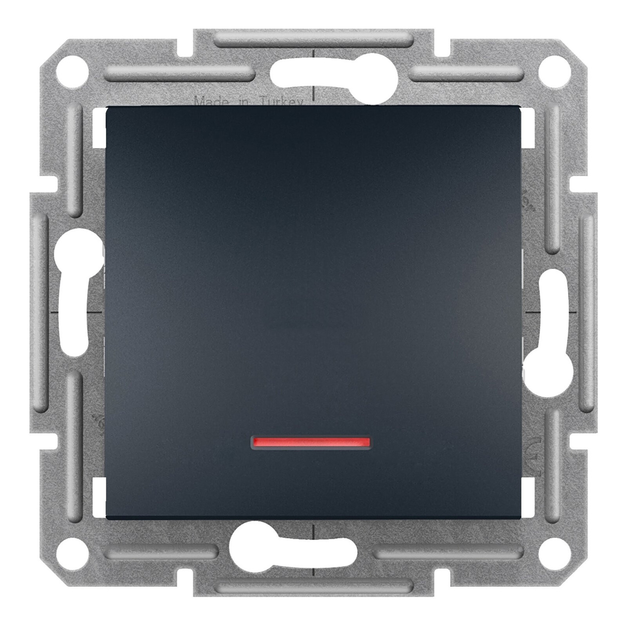 Переключатель 1-клавишный Антрацит ASFORA (EPH1500171), Schneider Electric - Зображення