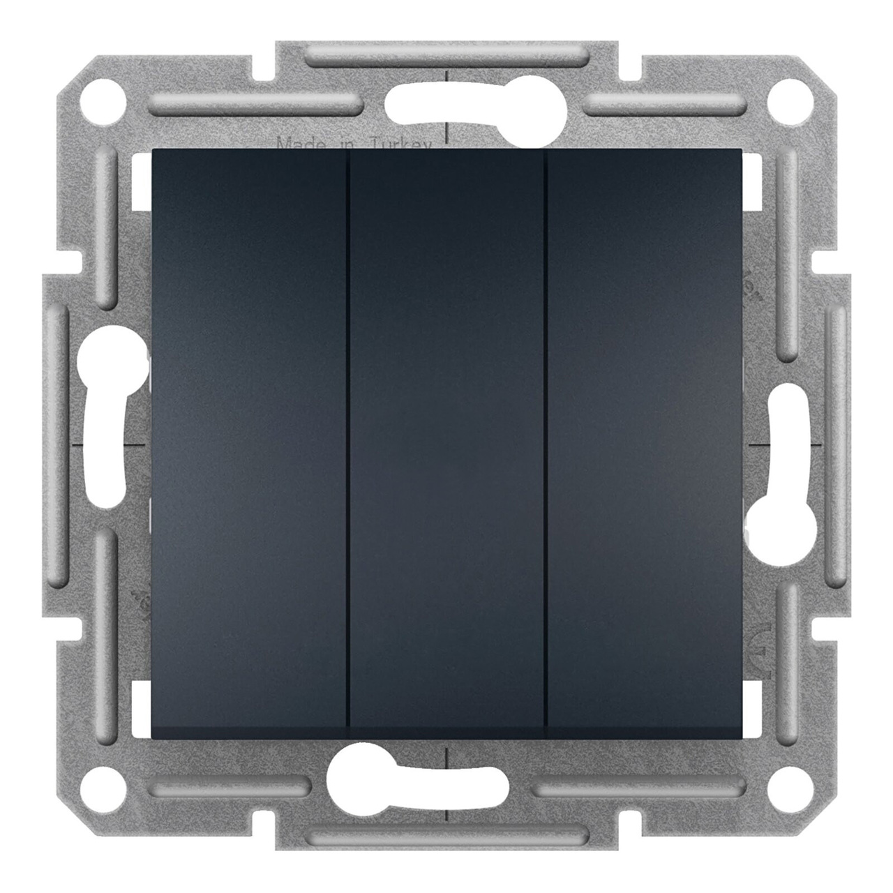 Вимикач 3-клавішний Антрацит ASFORA (EPH2100171), Schneider Electric - Зображення