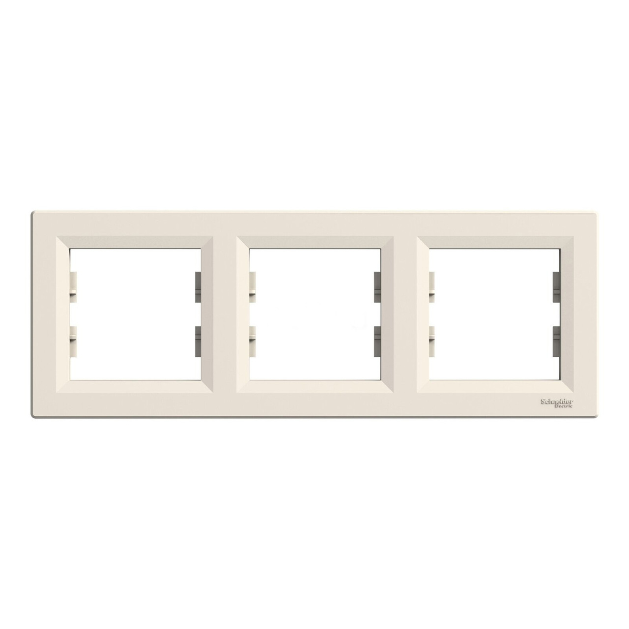 Рамка 3-місна горизонтальна Крем ASFORA (EPH5800323), Schneider Electric - Зображення