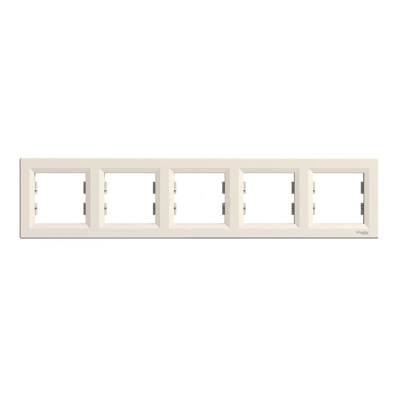 Рамка 5-місна горизонтальна Крем ASFORA (EPH5800523), Schneider Electric - Зображення