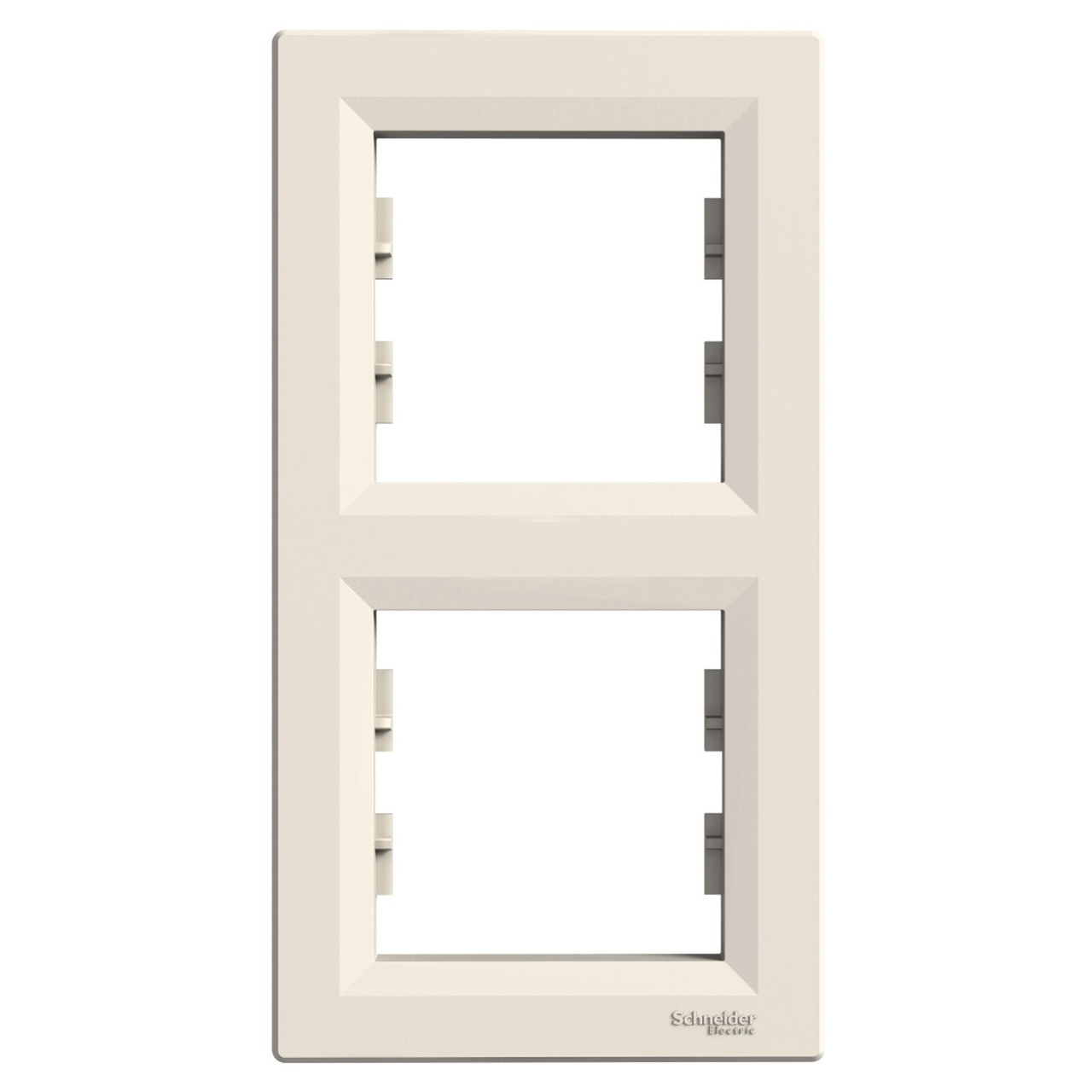 Рамка 2-місна вертикальна Крем ASFORA (EPH5810221), Schneider Electric - Зображення