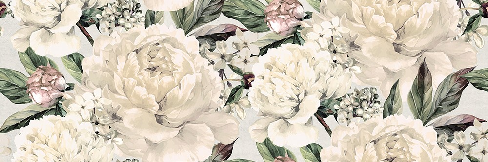 Плитка стінова Gracia White Flower SAT 200x600x8,5 Cersanit - Зображення