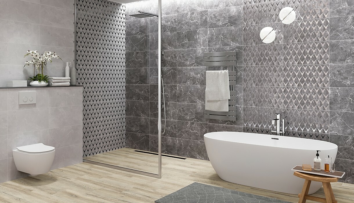 Декор Teneza Light Grey Inserto 297x600x9 Opoczno - Зображення 1932116-b7212.jpg