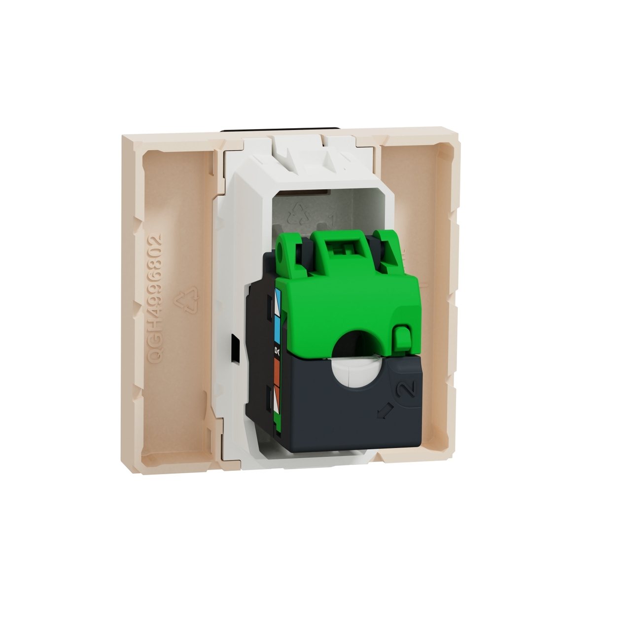 Розетка RJ45 кат 6 UTP Бежевий UNICA (NU341544), Schneider Electric - Зображення 1932285-edc07.jpg