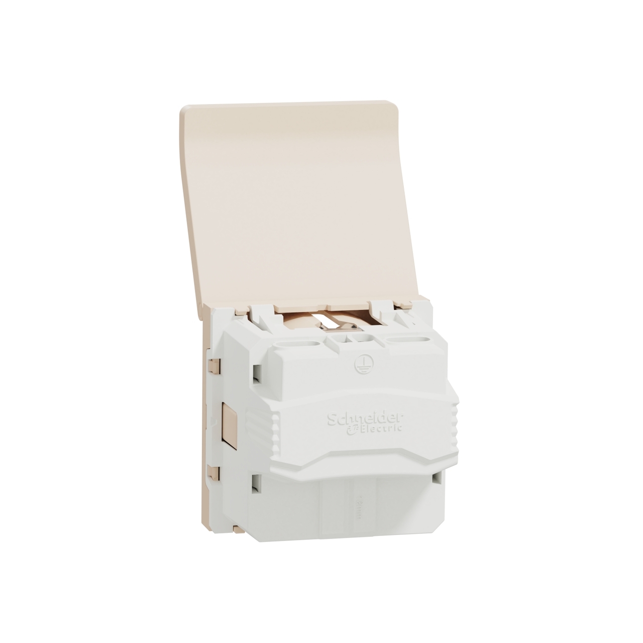 Розетка з заземленням 16A Бежевий UNICA (NU303744TA), Schneider Electric - Зображення 1932449-92941.jpg