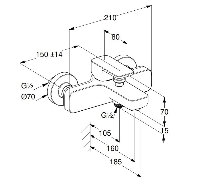 Смеситель для ванны RENON 42691N075 брашированное золото Kludi - Зображення 193248277-94ae3.jpg