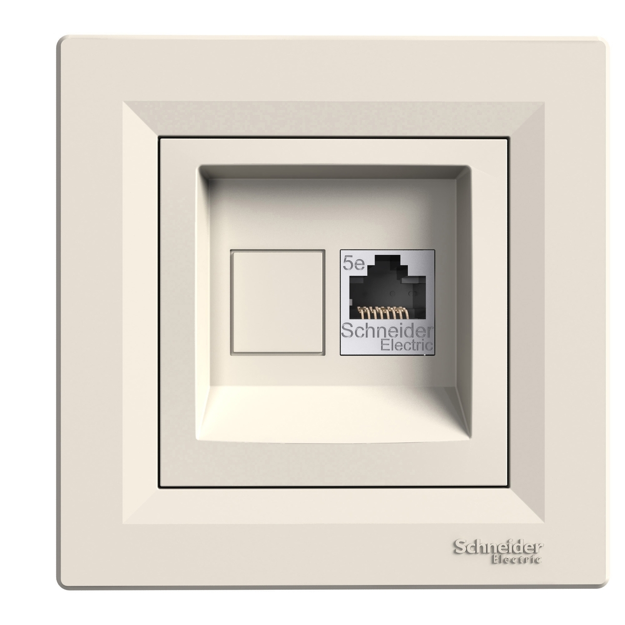 Розетка RJ45 5е UTP Крем ASFORA (EPH4300123), Schneider Electric - Зображення