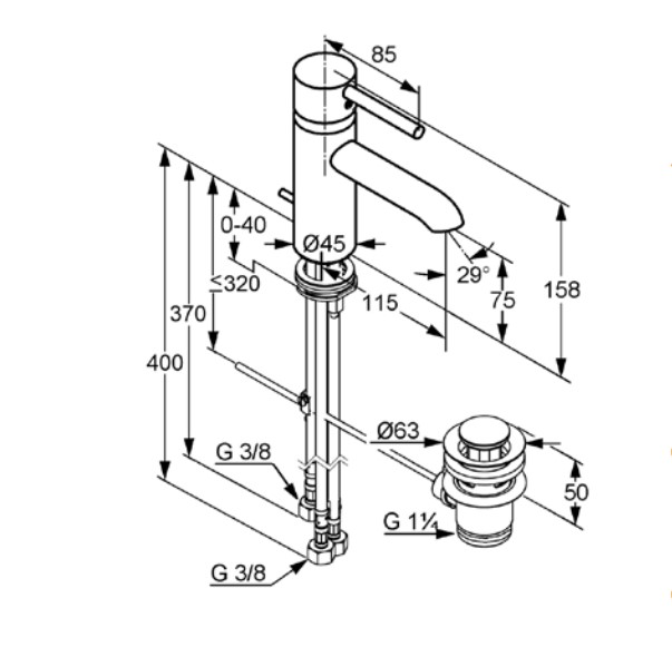 Змішувач для умивальника DN 15 Bozz (382970576), Kludi - Зображення 193308-f66a7.jpg