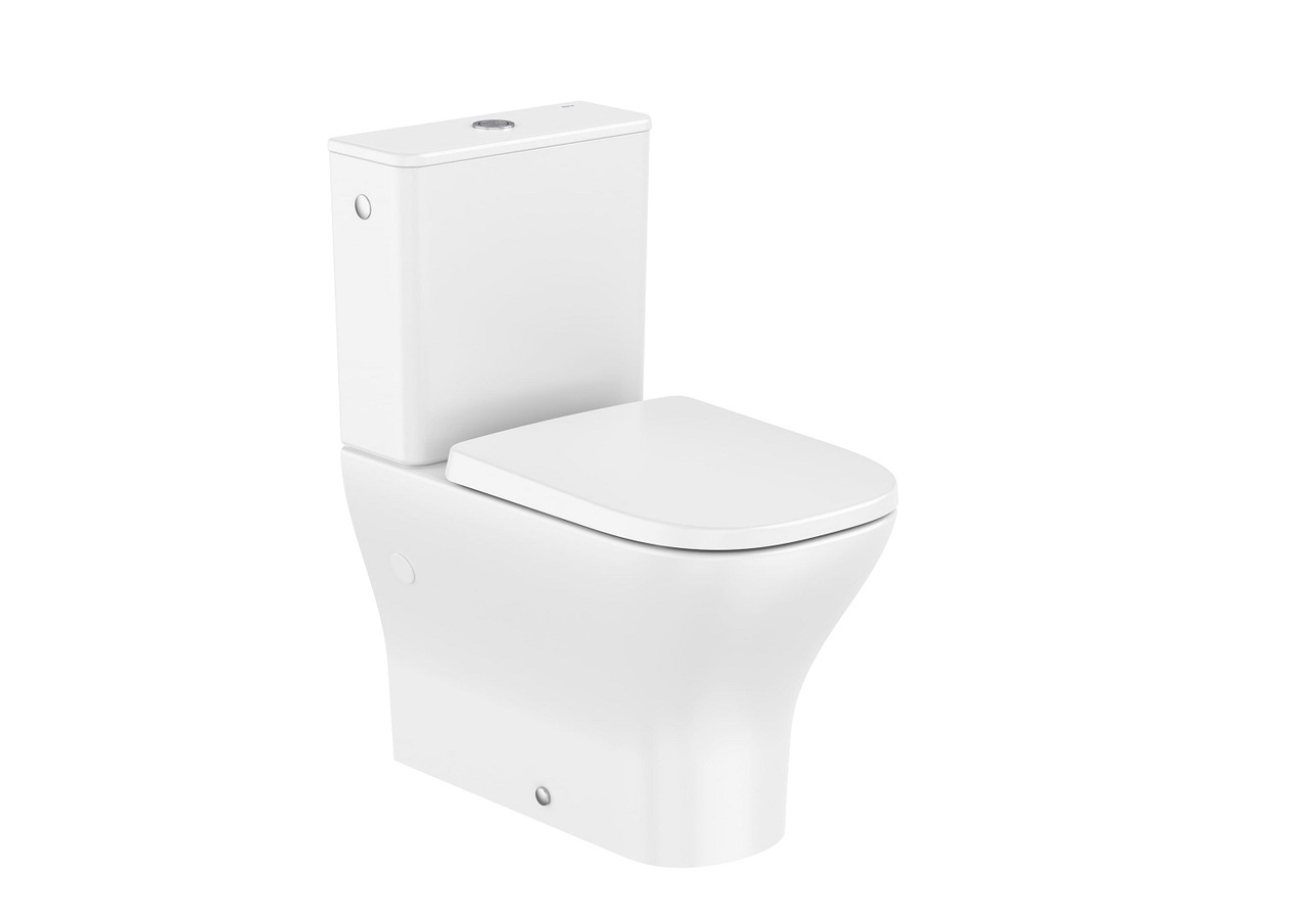 Компакт Optic Rimless Vortex з кришкою soft-close A342V15000+A341V11000+A801F72002 Roca - Зображення