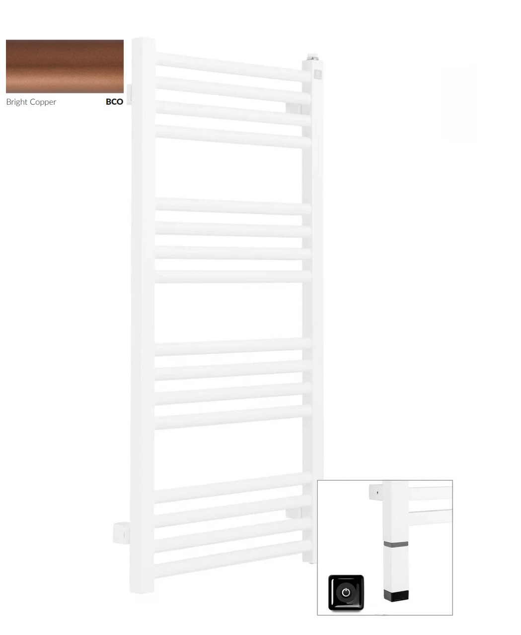 Рушникосушка Fiona One 900x500 Ral Bright Copper WWFIE090050KBCOE8P Terma - Зображення