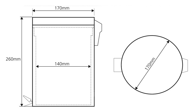 Відро для сміття 3 л Hotel (104315022), Bemeta - Зображення 193aa-5022.jpeg