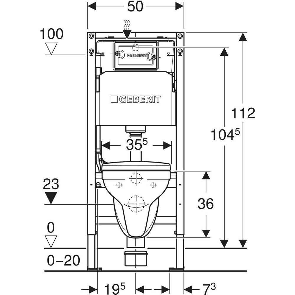 Комплект Інсталяція для унітаза Duofix Pro 20 + Унітаз Idol з кришкою 118.315.11.2 Geberit - Зображення 194517796-4ea9a.jpg