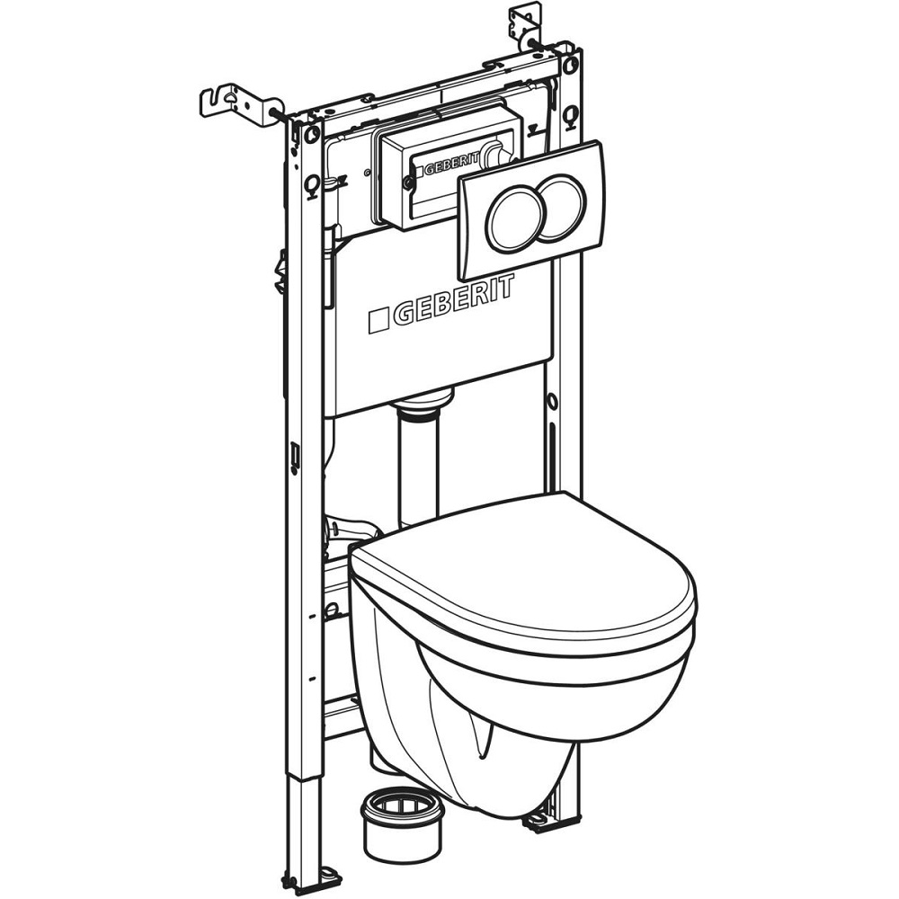 Комплект Інсталяція для унітаза Duofix Pro 20 + Унітаз Idol з кришкою 118.315.11.2 Geberit - Зображення 194517796-ebf8b.jpg