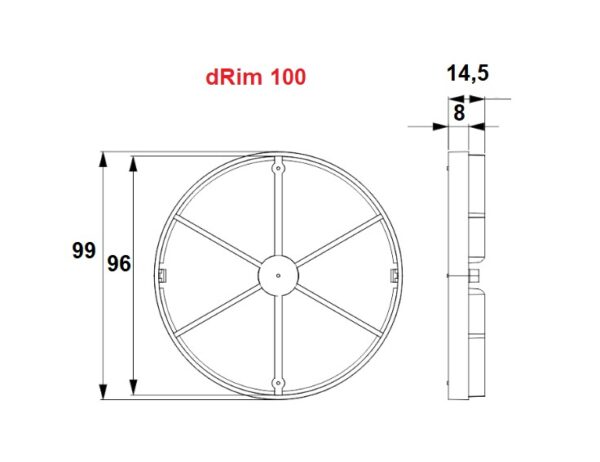 Клапан зворотний для витяжного вентилятора dRim 100 07-200 AirRoxy - Зображення 195463500-6e236.jpg