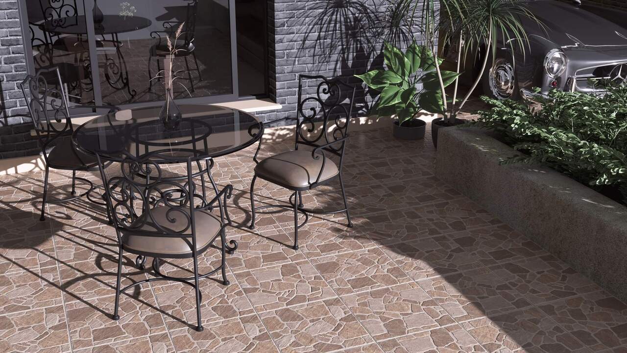Плитка керамогранитная 2F7800 Cortile Коричневий 400x400x7 Golden Tile - Зображення 196119189-dbce0.jpg