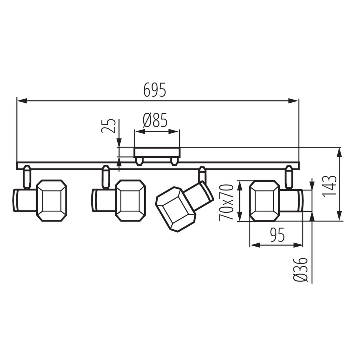 Спот GLASSO EL-4I (19643), Kanlux - Зображення 19643-.jpg