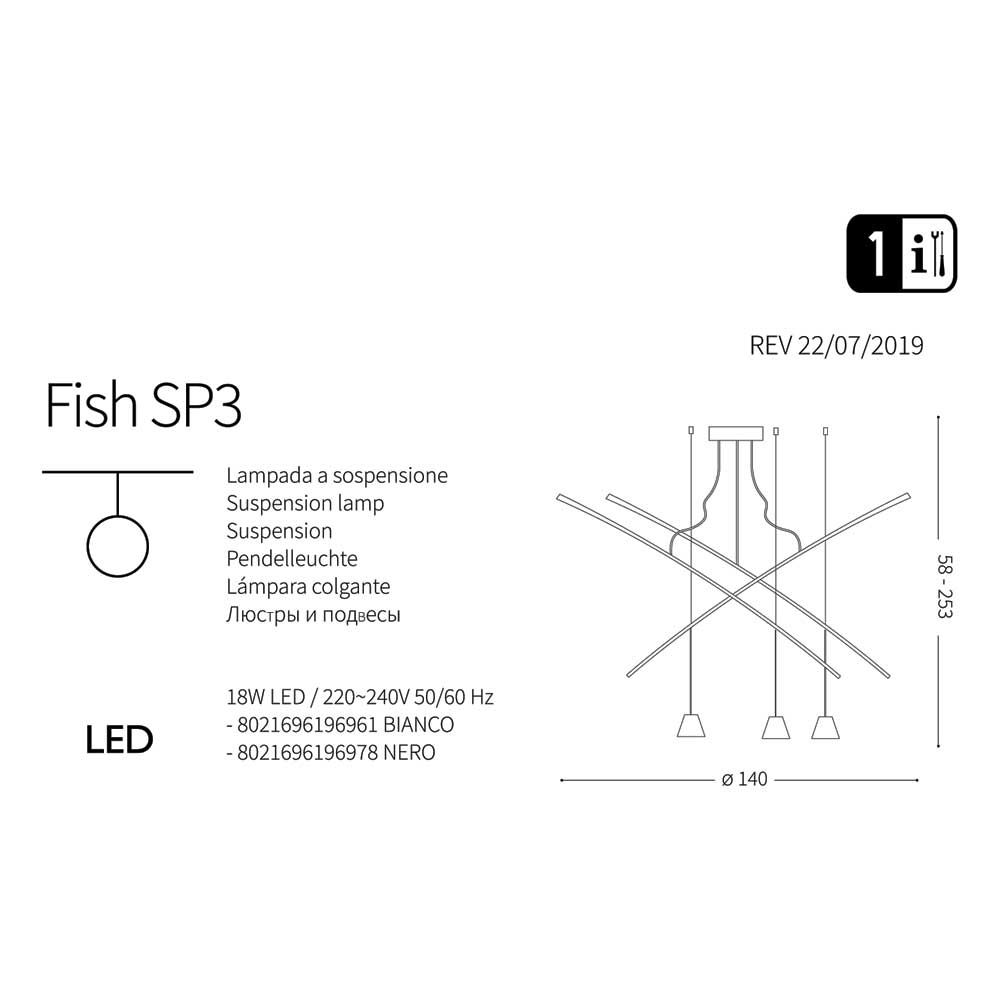 Люстра FISH SP3 NERO (196978), IDEAL LUX - Зображення 196961_.jpg
