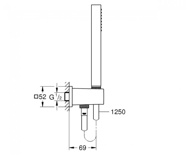 Душовий набір Euphoria Cube Stick (26405000), Grohe - Зображення 197236-47167.jpg