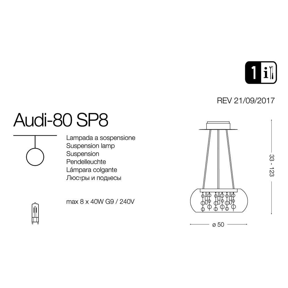 Люстра AUDI-80 SP8 TRASPARENTE (031750), IDEAL LUX - Зображення 197654-.jpg