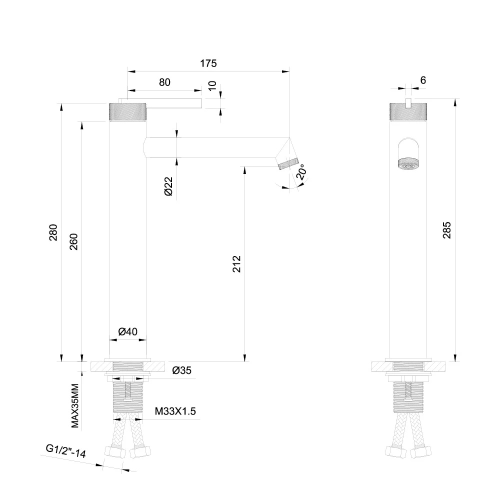 Змішувач для умивальника ORI нікель брашований 08011N EMPORIA - Зображення 197671885-31b7b.jpg