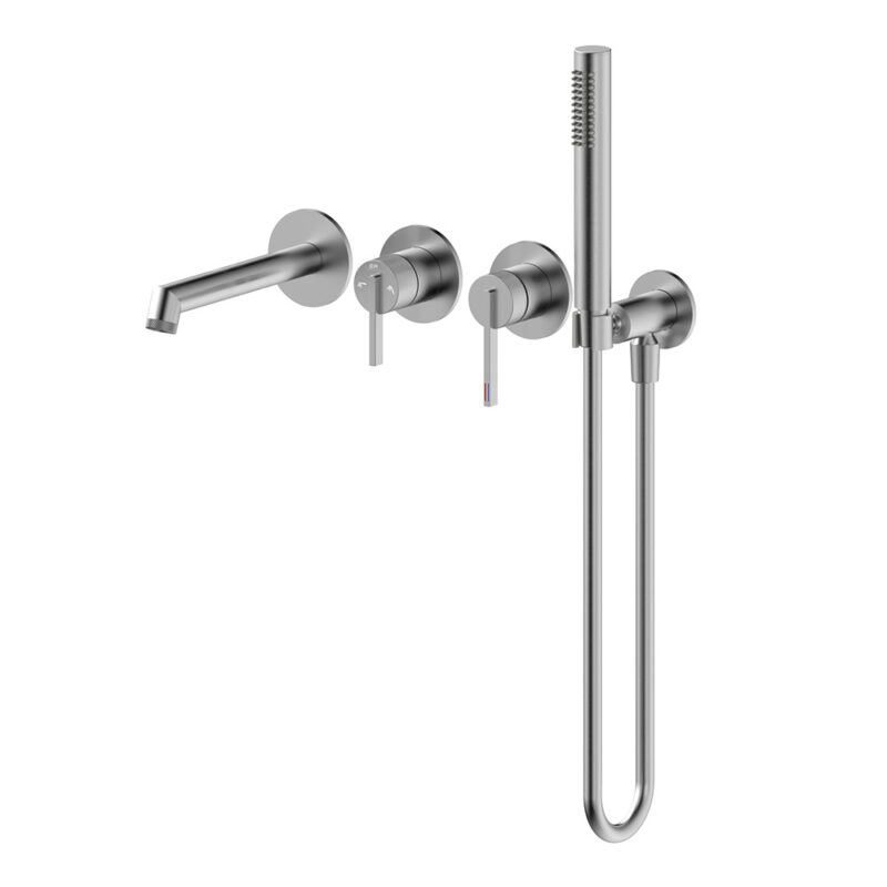 Смеситель для ванны ORI никель брашированный 08032N EMPORIA - Зображення