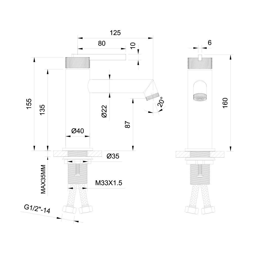 Змішувач для умивальника ORI золотий брашований 08010GN EMPORIA - Зображення 197671898-6528f.jpg