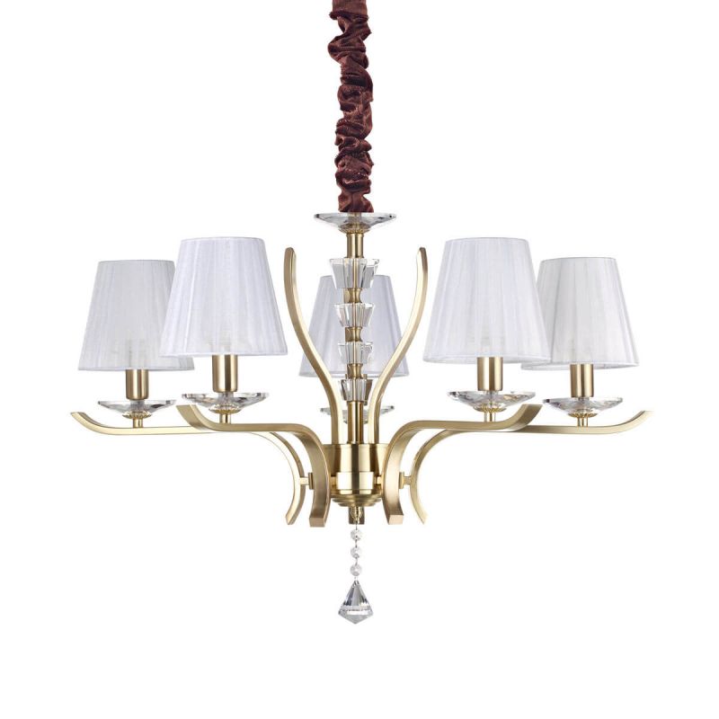 Люстра PEGASO SP5 OTTONE SATINATO (197722), IDEAL LUX - Зображення 197722.jpg