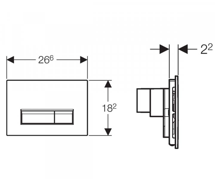 Кнопка зливу Sigma 40 (115.600.SI.1) біла, Geberit - Зображення 198472-27c72.jpg