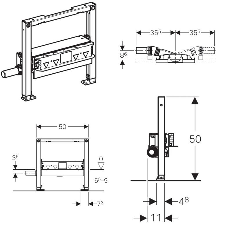 Душевой трап 50 см Duofix 111.593.00.1 Geberit - Зображення 198502-e1498.jpg