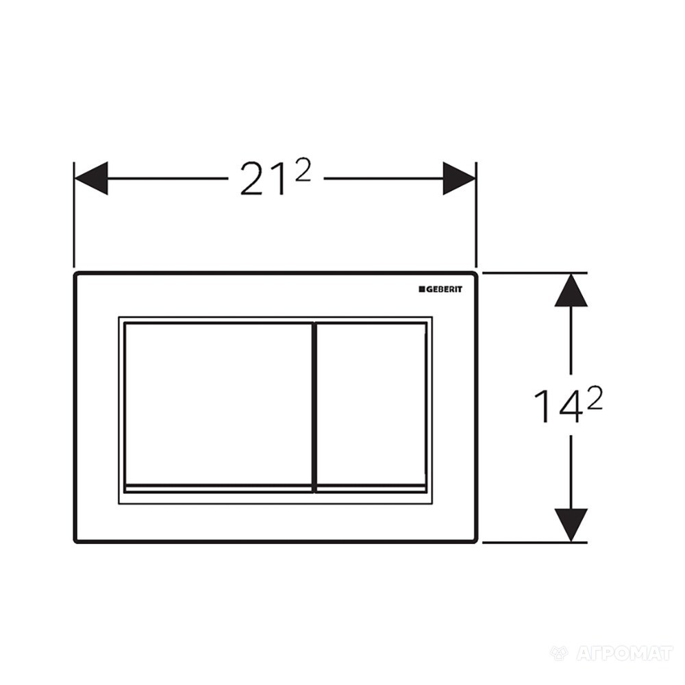 Кнопка зливу Omega 30 (115.080.KK.1) білий, Geberit - Зображення 198551-9b11d.jpg