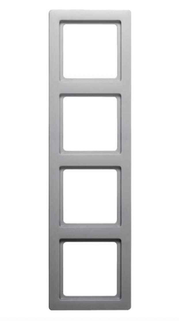 Рамка 4-місна Berker Q1 Алюміній 10146084 Hager - Зображення 198836117-38551.jpg