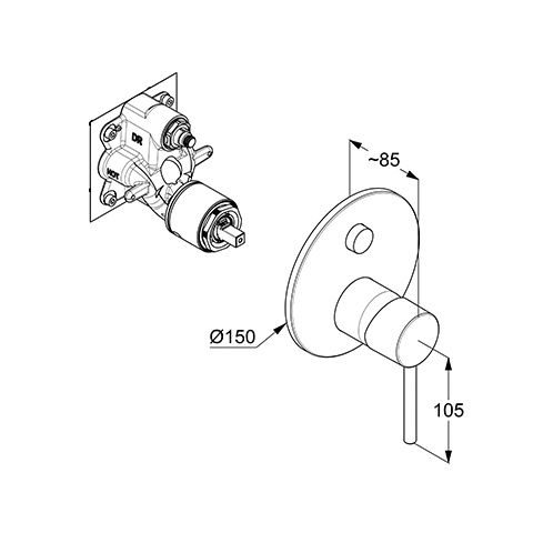 Змішувач Bozz 38759N576 нікель брашований Kludi - Зображення 198961388-95ce6.jpg