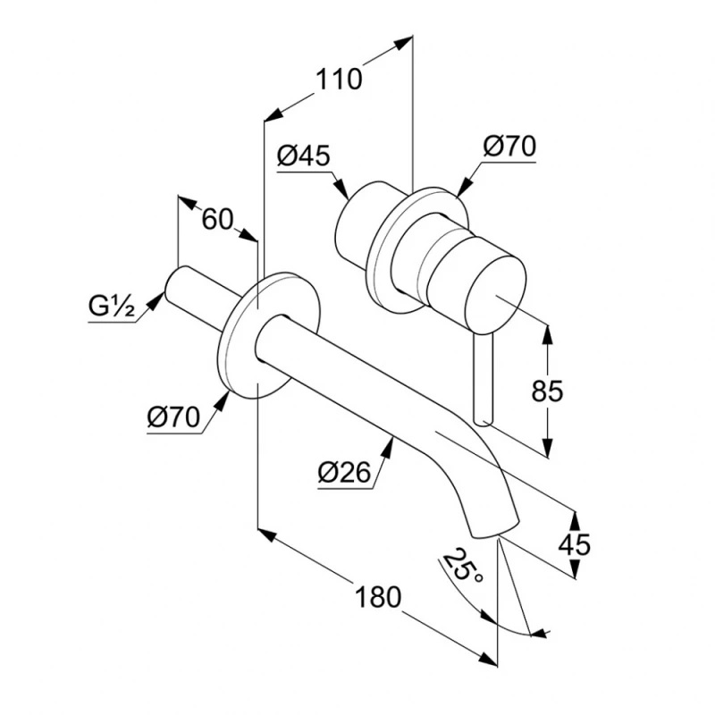 Змішувач для умивальника Bozz нікель брашований 38244N576 Kludi - Зображення 198961390-41e0a.jpg