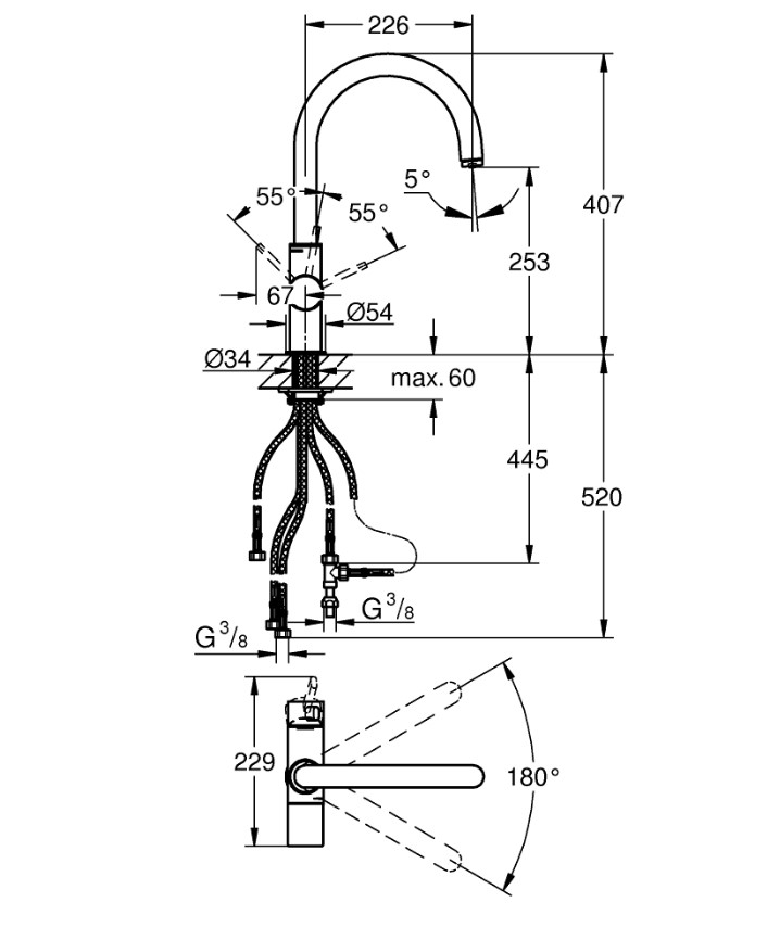 Смеситель для кухни Blue Pure Bi-Flow (33251000), Grohe - Зображення 199119-a64fd.jpg
