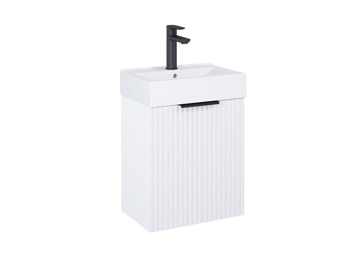 Шкафчик с умывальником Reef 450 White matt A852446529 Roca - Зображення