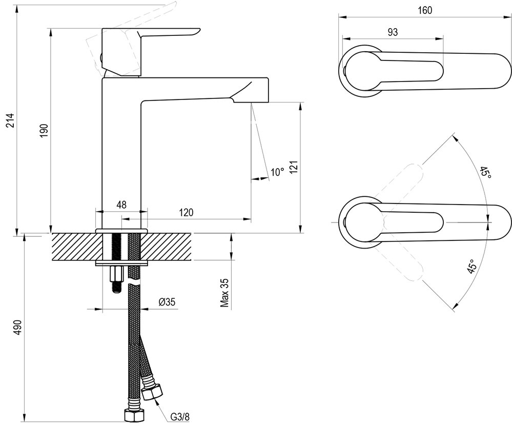 Змішувач для умивальника PU 014.01CR Puri хром X070504 RAVAK - Зображення 202501444-42a79.jpg