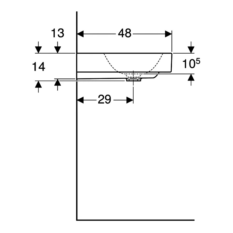Умывальник One 75 505.021.01.2 Geberit - Зображення 203190967-b476c.jpg