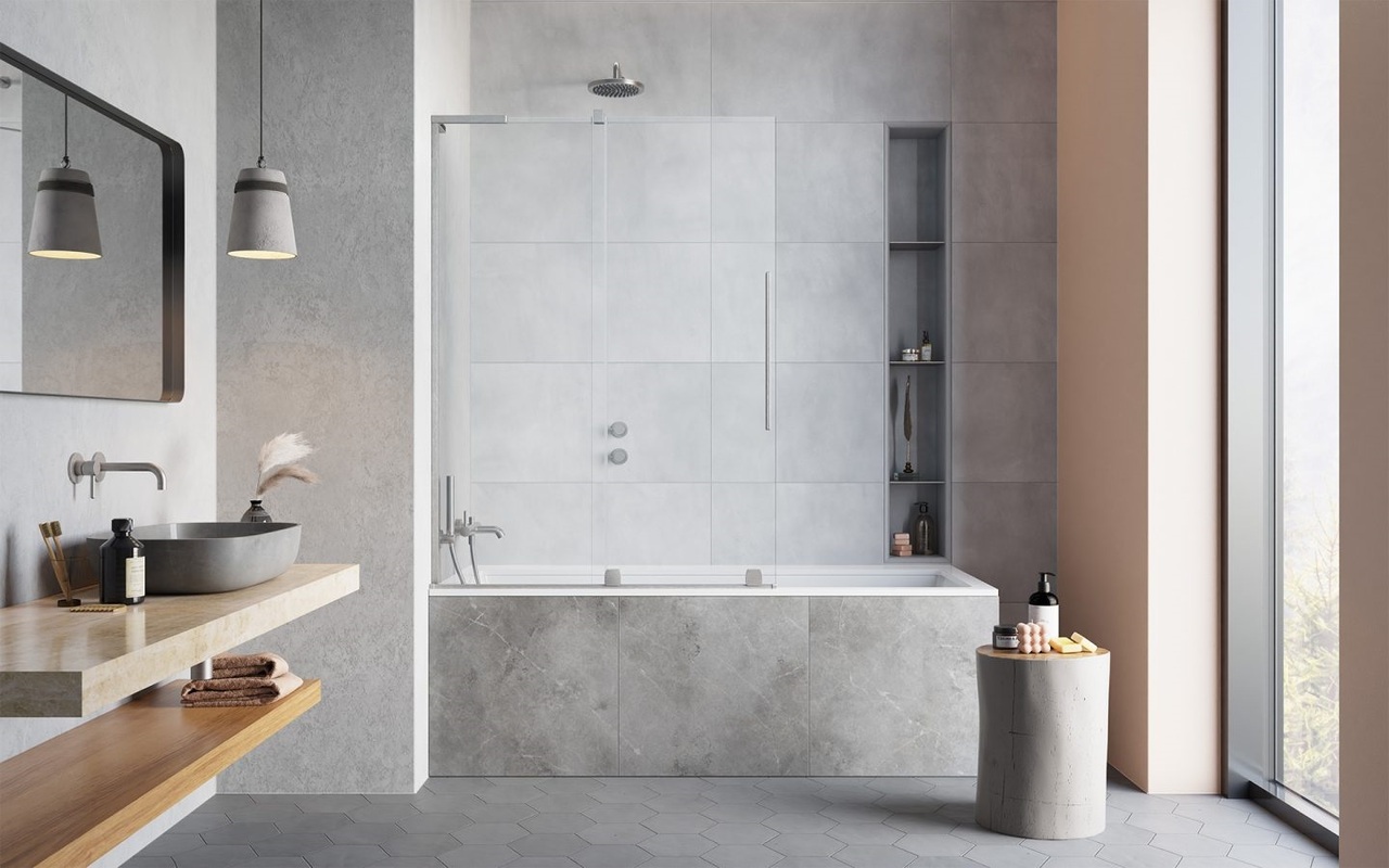 Шторка для ванни Furo Brushed Nickel PND II 1000 L RADAWAY - Зображення 203484815-1c139.jpg