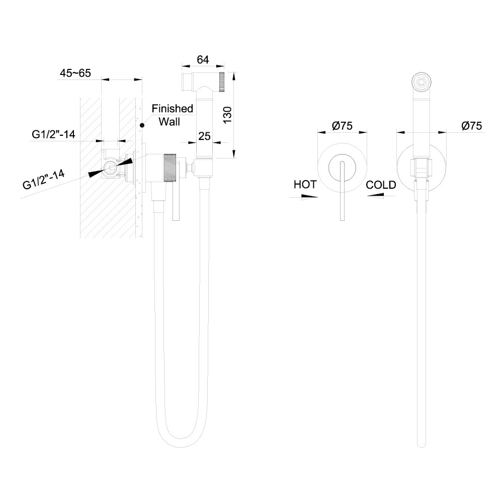 Гигиенический душ ORI gun metal 08021BN EMPORIA - Зображення 203864624-60964.jpg