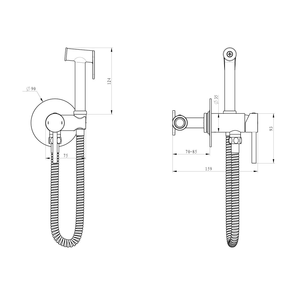 Гигиенический душ Fly 03021BN gun metal EMPORIA - Зображення 203864625-572ff.jpg