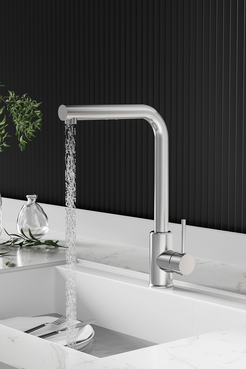 Змішувач для кухні Tauro 050170CHR хром EMPORIA - Зображення