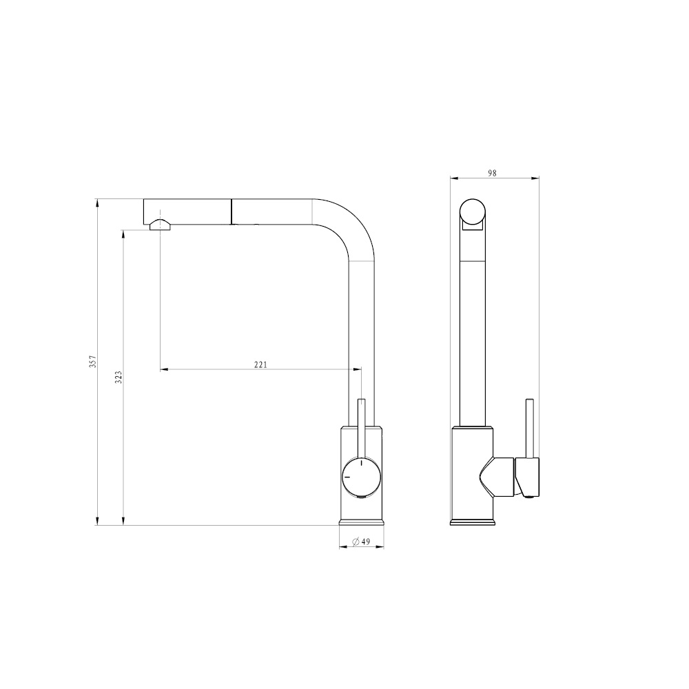 Змішувач для кухні Tauro 050170GN золотий matt EMPORIA - Зображення 203864632-cc0d1.jpg