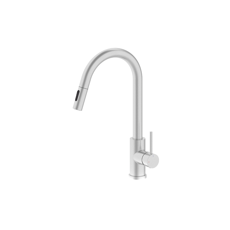 Змішувач для кухні Favo 060170ST сталевий брашований EMPORIA - Зображення