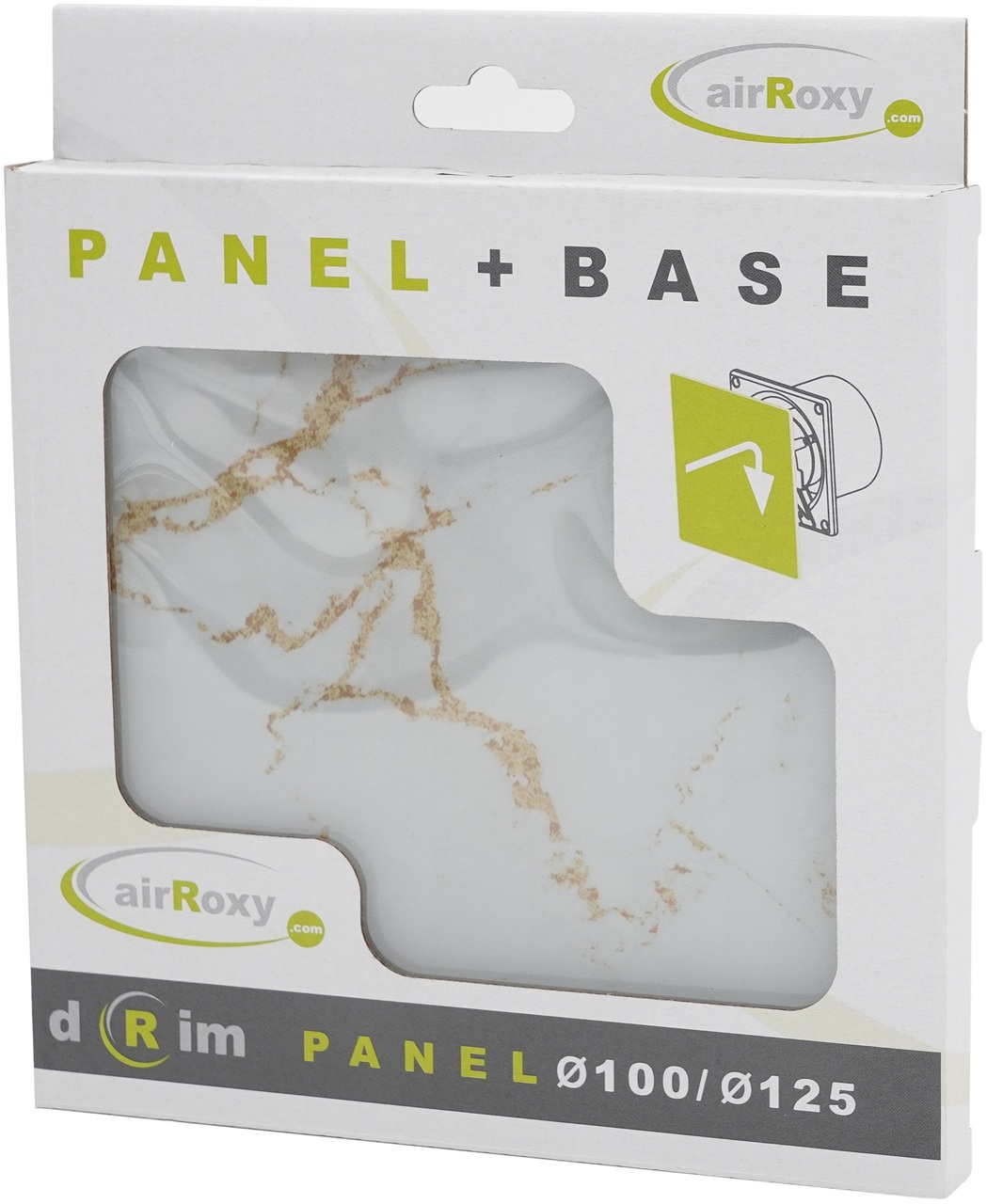 Панель для витяжного вентилятора Marble White Gold Glass 01-185 AirRoxy - Зображення 204321602-38b3e.jpg